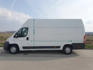 Fiat Ducato Jumbo furgon bérlés Budapest – nagy raktér